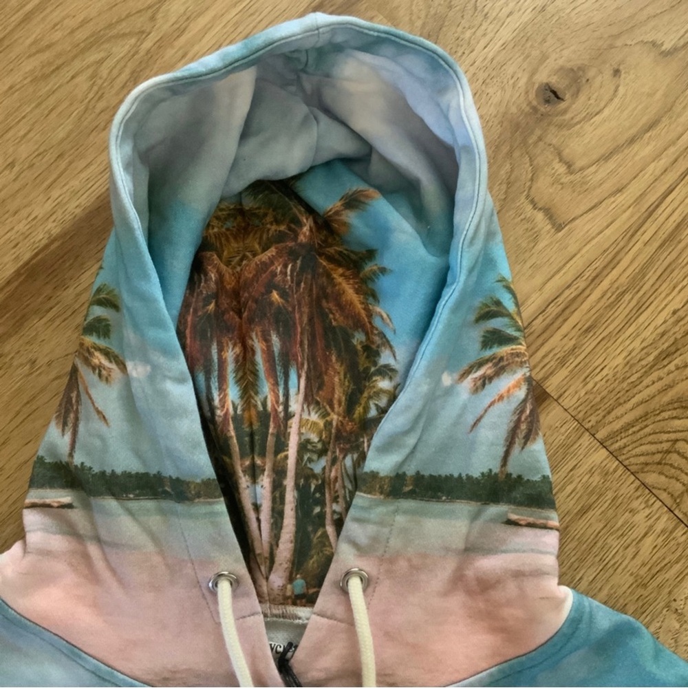Blank NYC Paradise Island Vibe Hoodie Size Medium BNWT - Picture 8 of 14